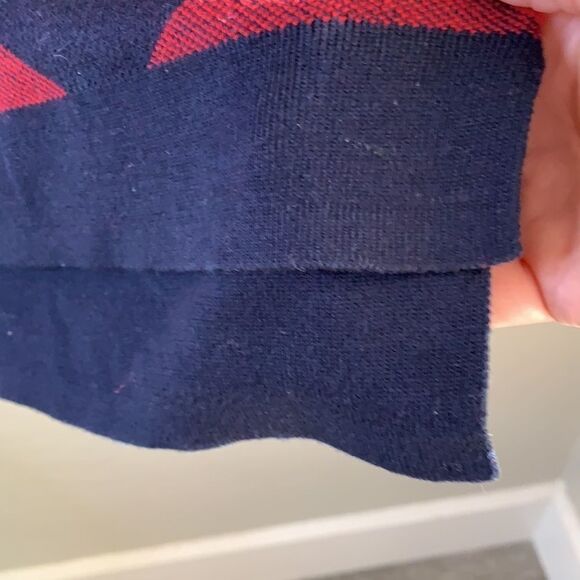 Crown & Ivy black and red checkerboard pattern long sleeve crewneck sweater - Picture 3 of 8